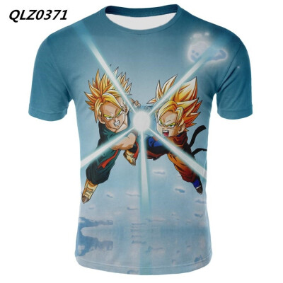 

Summer New Mens Fashion Anime T-shirt Seven Dragon Ball Print Cosplay Casual T-Shirt