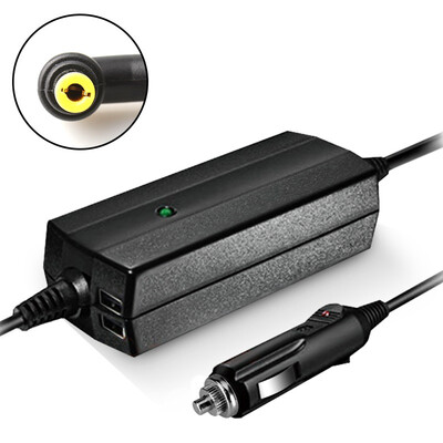 

Green giant llano Lenovo notebook car charger Y470 Y450 Y460 G480 G450 20V 45A 90W cigarette lighter power adapter with dual USB port