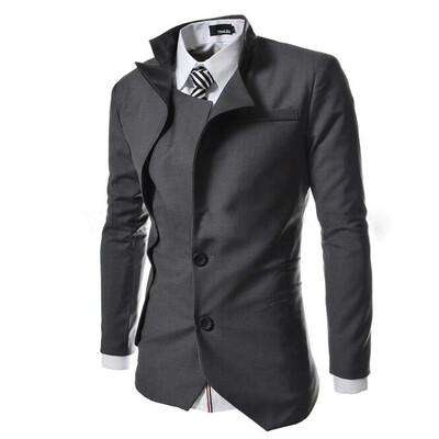 

Zogaa New Mens Suit Irregular Slim