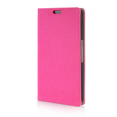 

MOONCASE Leather Side Flip Wallet Card Slot Pouch Stand Shell Back ЧЕХОЛ ДЛЯ Google Nexus 6 Hot pink