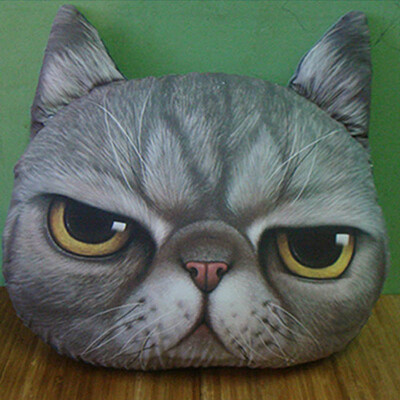 

Vanker Fashion Chic Plush Home Decorations Car Sofa Chair Back Cushion Sleeping Pillow Dark Grey