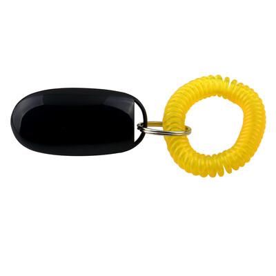 

Dog Pet Click Clicker Training Obedience Agility Trainer Aid Wrist Strap