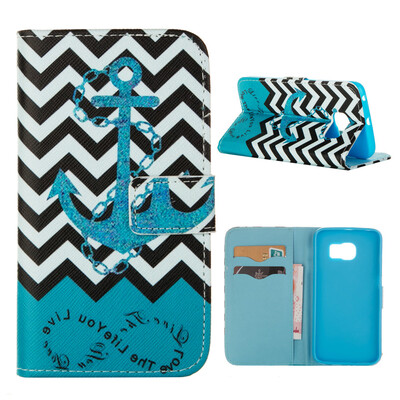 

MOONCASE ЧЕХОЛ ДЛЯ Samsung Galaxy S6 Edge Flip PU Leather Fold Wallet Card Slot Kickstand Back [Pattern series] /a20