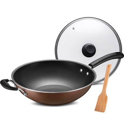 

[Jingdong supermarket] Ai Shida 32CM wok non-stick pot EC8332E Induction Cooker wok stir-fry pan does not stick pot less oil to send shovel