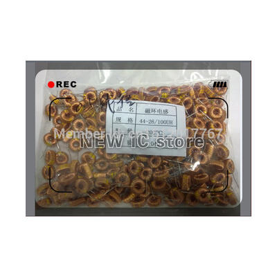 

Free Shipping Wire diameter 0.5 20pcs 2.5A Tokon inductance magnetic ring inductance coil T44-26/T4426-100UH