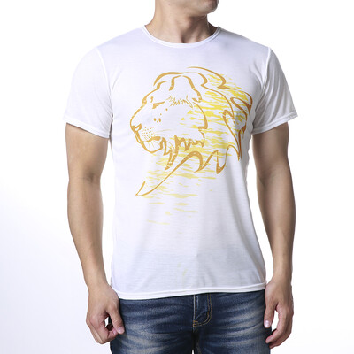 

Mens O-neck Short Sleeves Print Pullover T-Shirts