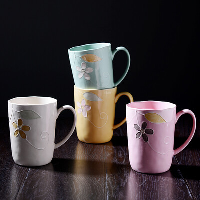 

Jingdong Supermarket] Yijia IJARL Creative Ceramics Mug Cup Couples Coffee Milk Cups Cups Mixed Color 4 Pack Yanyun FBLY300M