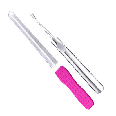

Beauty skin nails dead skin fork nail file 2 combination MF0600 stainless steel to push the skin to push the hand manicure setback shovel