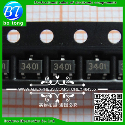 

500pcs/lot AO3401A AO3401 3401 SOT-23 4.2A/30V P-channel patch field effect tube