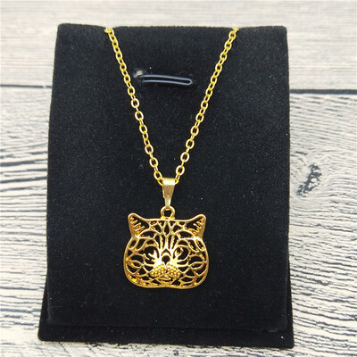 

New Exotic Cat Necklace Trendy Style Exotic Cat Pendant Necklace Women Fashion Pet Cat Jewellery