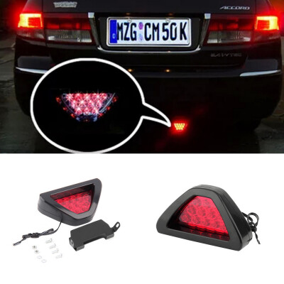 

12 LED Car Motorcycle Brake Rear Tail Lamp Flashing Blink Triangle Light 12V