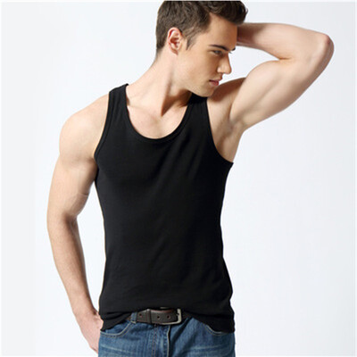 

Mens Vest 2018 Summer Mens Sports Running Fitness Show Muscle Base Vest Male