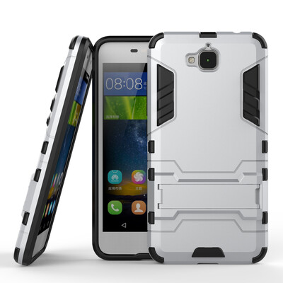 

MOONCASE Hybrid Kickstand PC+TPU Protection Shell 2 in 1 Case Cover for Huawei Enjoy 5