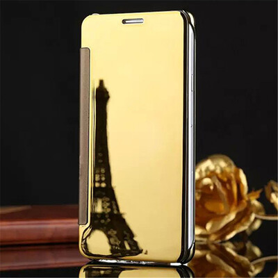 

Samsung Galaxy J7 MaxJ7 NxtJ7 Plus Luxury Mirror View Mirror PU Cover Flip Smart Clear Window Phone Case