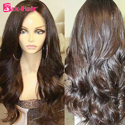 

Lace Front Wig Natural Body Wave Peruvian Human Hair Glueless Lace Wigs For Black Women 130 Density Zax Hair