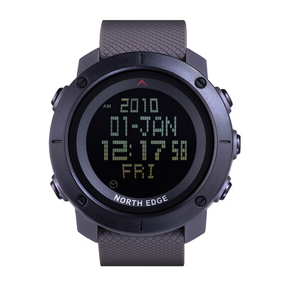 

NORTH EDGE Tank Men Watches 50m Waterproof Swimming Watch Stopwatch Countdown Sports Watches for Men