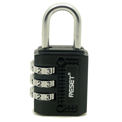 

Ruixingite (RESET) password lock RST-071 mini color password lock padlock lock lock travel lever box lock gym lock backpack lock silver