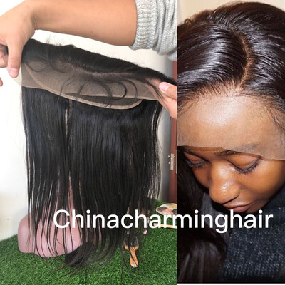 

Brazilian Straight Hair 13x6 Ear To Ear Pre Plucked Lace Frontal Closure With Baby Hair Remy Human Hair Free Part