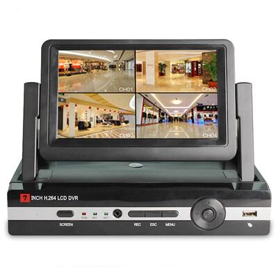 

Wo Shida (Woshida) видеомагнитофон WSD-7004 с монитором на мониторе жесткого диска HD Quad DVR-монитор