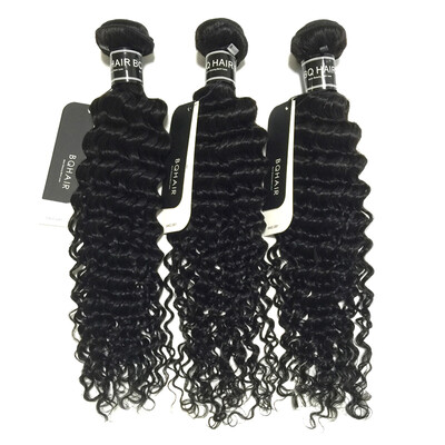 

BQ HAIR Top Quality Aliexpress Deep Wave 8A Mink Brazilian Weaves Human Hair 3 Bundles Deals Freeshipping No Shedding No Tangle
