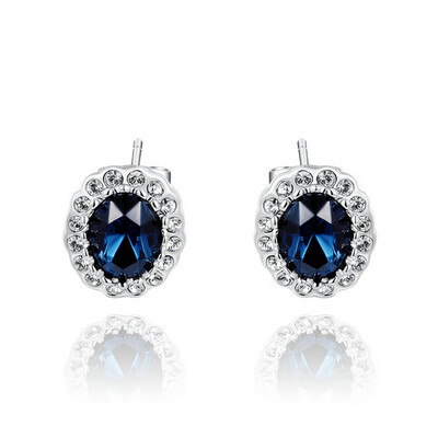 

Yoursfs® 18K White Gold Plated Crystal Earring Women Fashion Ear Pin Jewelry