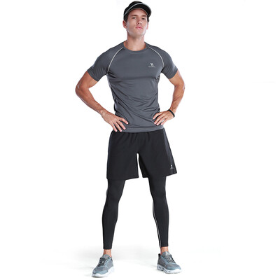 

CAMEL Mens Quick-Drying Clothes Training Tights Suit