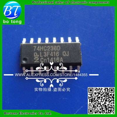 

Free shipping 20pcs 74HC238 SMD logic ics 74HC238D SN74HC238D SOP-16