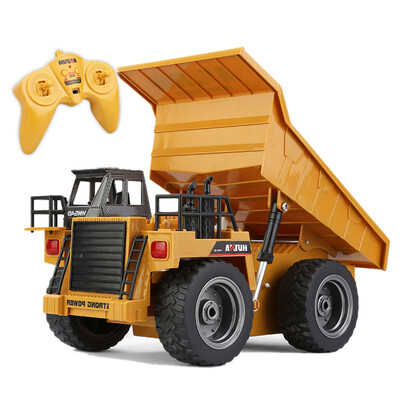 

RC Truck Toys Six Channel 6CH 1/12 40HMZ Metal Dump Trucks Remote Control Toys RTR With Charging Battery Alloy Truck радиоуправляе