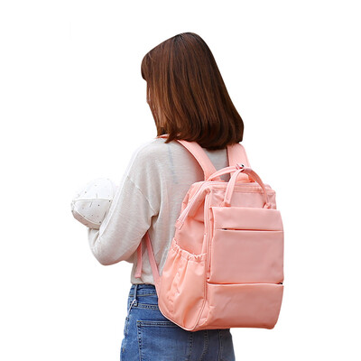 

Xiao Yang YANG Mummy bag multi-function large-capacity back milk bag shoulder bag Jingdong self-employed out mother bag Korean version of mother&baby bag Y5058 pink orange