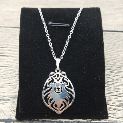 

New Rough Collie Necklace Trendy Style Rough Collie Pendant Necklace Women Pet Jewellery Fashion Animal Dog Jewellery
