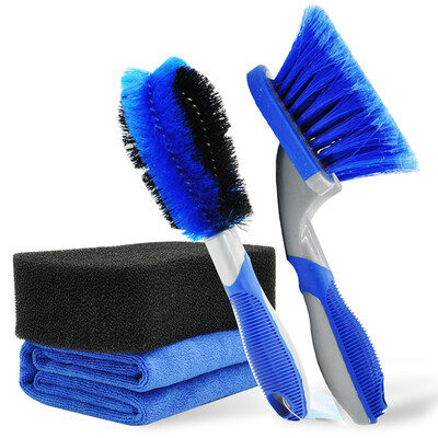 

Yue card car wash tool set combination household car wash cleaning wheel set tool wheel brush tire brush car wash sponge towel car supplies