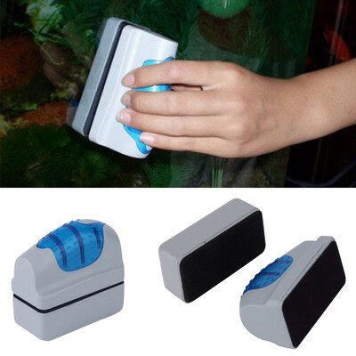 

Practical Floating Magnetic Brush Aquarium Fish Tank Glass Algae Scraper Cleaner