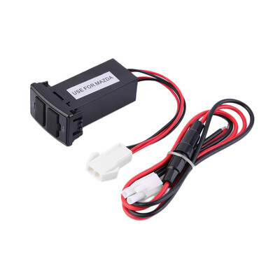 

1шт Новый Двойные порты USB AUX приборной панели быстрого зарядного устройства 5V для автомобилей Mazda
