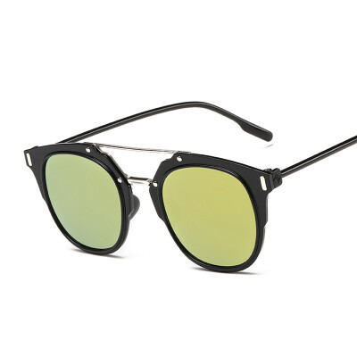 

FEIDU Vintage Alloy Cat Eye Sunglasses Women Brand Designer Retro Mirrored Sun Glasses For Women Driving Eyewear Gafas De Sol