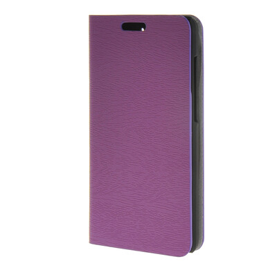 

MOONCASE Wood Skin PU Wallet Flip Card Stand Back Leather Case Cover for Huawei Honor 4C Purple