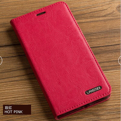 

Genuine Leather flip Case For iPhone 6 7 8 Plus X Oil wax Leather 3 card slots Wallet Phone Cover