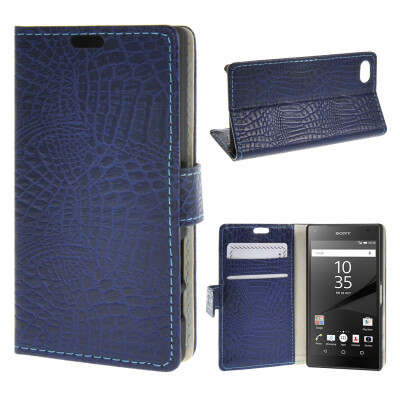 

MOONCASE ЧЕХОЛ ДЛЯ Sony Xperia Z5 Compact ( Z5 Mini ) Snake pattern Leather Sapphire 02