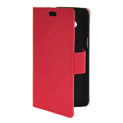 

MOONCASE Slim Leather Flip Wallet Card Pouch with Kickstand Shell Back ЧЕХОЛ ДЛЯ Samsung Galaxy Core 4G G3518 Hot pink
