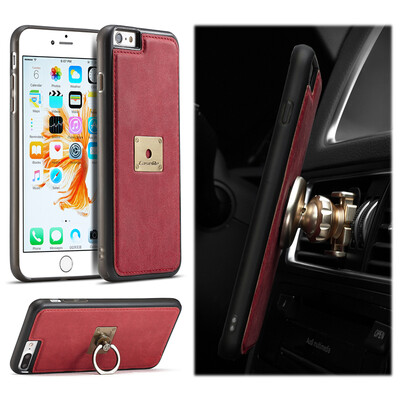 

Iphone 66S6 Plus6S Plus Luxury Leather Commerce Multi-function Vehicular ring Protection Cover Phone case