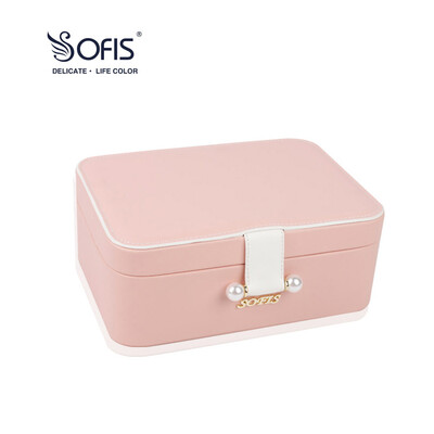 

SOFIS Double Jewelry Box Pearl Big Jewelry Box Jewelry Storage Box Jewelry Storage Box Princess European Korean Simple Gift
