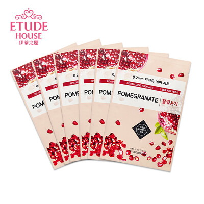 

ETUDE HOUSE Fiber Smoothing Mask 6pcs - Pomegranate moisturizing hydrating moisturizing firming&brightening