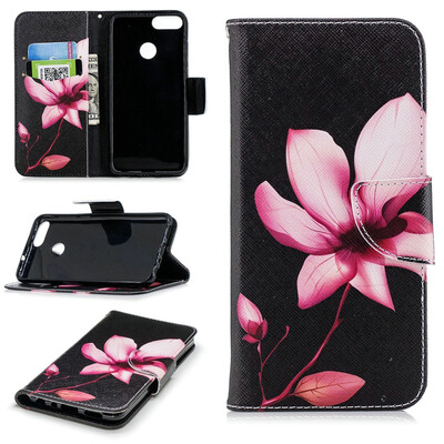

BEFOSPEY Painting PU LeatherSoft TPU Card Slot Stand Wallet Case For Huawei P smart565"2018