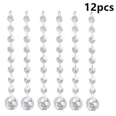 

Acrylic Crystal Bead Hanging Strand Manzanita Trees Wedding Centerpiece Decor 12pcs