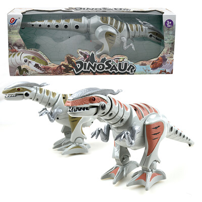 

KINGS DINOSAUR Walking Dinosaur with Lights & Sounds White