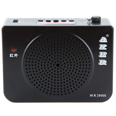 

Love lesson (AKER) MR2800 audio teaching waist hanging singing machine loudspeaker small bee multi-function loudspeaker (black)