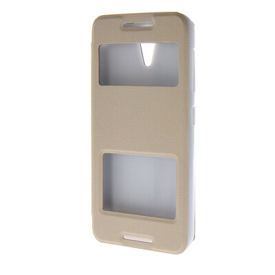 

MOONCASE Two window Leather Wallet Flip Pouch чехол для HTC Desire 620 White