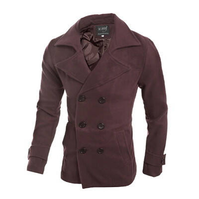 

Zogaa New Mens Wind Coat Slim Simple Fashion Lapel