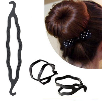 

Женская мода Магия волос Twist Styling клип Стик Bun Maker Braid Инструмент черный