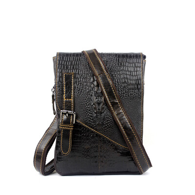 

p.kuone ® натуральной кожи крокодила сумку мужчины сумку пакет, полный хиджаб модный бизнес сумку, мужчина портфель crossbody сумку