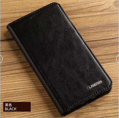 

Genuine Leather flip Case For Samsung S6 S7 S8 Plus Note 8 Oil wax Leather 3 card slots Wallet Phone Cover